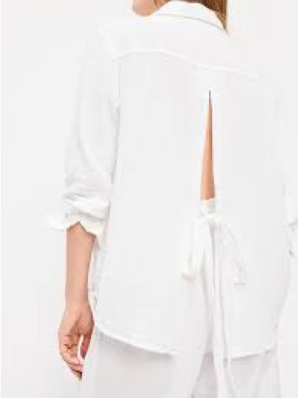 Old Navy White Button-Front Relaxed Fit Shirt